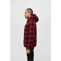 Brandit Veste en polaire rouge / noir