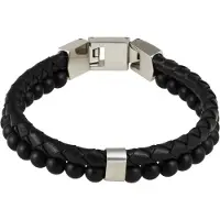 Fossil Bracelet Homme Vintage Casual Noir Jf02763040-Par
