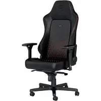 Noblechairs HERO Chaise gamer Cuir véritable - Noir/Rouge