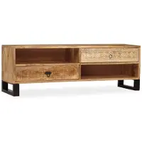 vidaXL Meuble TV en bois de manguier massif 120 x 30 x 40 cm