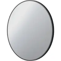 Linie Vivor miroir rond noir Ø 70 cm