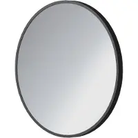 Linie Vivor miroir rond noir Ø 50 cm