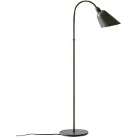 &tradition Bellevue AJ7 Lampadaire Stone Grey & Bronzed Brass