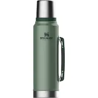 Stanley - Bouteille isotherme - Classic Legendary Bottle 1.0L Hammertone Green en Bois - Vert