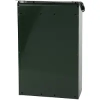 SafePost Boîte aux lettres murale 29 cm Vert Boîte aux lettres métallique résistante au feu