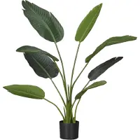 Emerald Plante artificielle Strelitzia 120 cm en pot Vert
