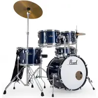 Pearl Drums Roadshow 5pc Compact Drum Kit w/Sabian Cymbals Royal Blue