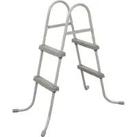Bestway 58430 Échelle blanche d’accès pisicine à quatres marches 84 cm