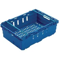 Vogue Caisse de stockage de nourriture bleue | 35 litres