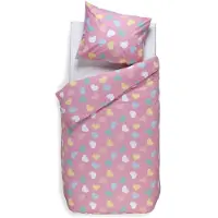 Briljant Housse De Couette Enfant Mandy Rose-120 x 150 cm | Enfant