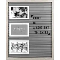 Zep Lumiere 15x10 Cm Wood With Letters Photo Photo Frame Gris