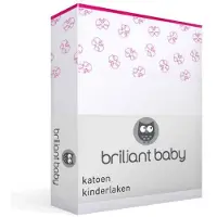 Briljant Drap Berceau Briljant Hannah Fuchsia (Coton)-100 x 150 cm (Ledikantlaken)