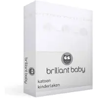 Briljant Drap Berceau Briljant Circle Blanc (Coton)-100 x 150 cm (Ledikantlaken)