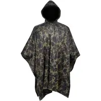 vidaXL Poncho de pluie imperméable de l'armée pour le camping/la randonnée Camouflage