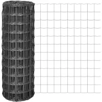 vidaXL Clôture Euro en acier 10 x 1,2 m Gris