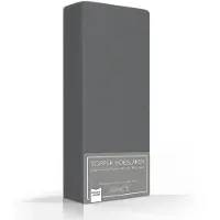 Romanette Drap-housse Surmatelas Romanette Gris Anthracite (Double Jersey)-2-persoons (140/150 x 200/210/220 cm)