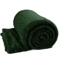 Unique living Plaid Teddy scintillant vert foncé 150x200cm