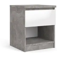 Hioshop Table de chevet Nada (40 x 40 x 50 cm)