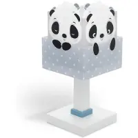 DALBER - Lampe De Chevet Enfant - Panda - Motif Panda, L 15 Cm, H 30 Cm, Bleu