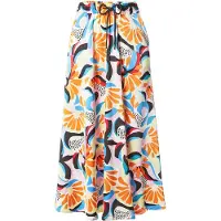 Urban Classics Jupe bleu clair / jaune pastel / rouge vif / noir