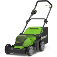 Greenworks Tondeuse à gazon G24X2LM41; 2x24 V (sans batterie et chargeur)