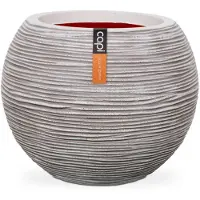 Capi Europe Pot à fleurs Nature Rib rond 62x48 cm ivoire KOFI271