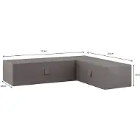 Madison Housse de Salon Madison Grey 235x235x70 cm