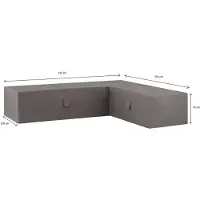 Madison Housse pour Ensemble de Salon Madison Grey 255x255x100 cm