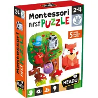 HEADU Jeu découverte Mon Premier Puzzle Montessori La Forêt
