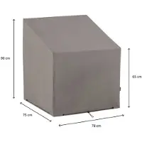 Madison Housse pour Ensemble de Salon Madison Grey 75x78x90 cm