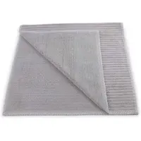 Heckett & Lane tapis de bain en bambou gris - 60x100 - toucher doux - aspect luxueux