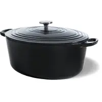 BK Bräter Bourgogne Jet Black - ø 32 cm ovale / 7,5 litres