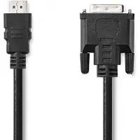 Nedis Câble HDMI mâle - DVI-D mâle 24 + 1 broche 2,00 m noir