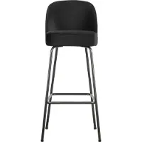 Woood Tabouret de bar Vogue velours 80cm