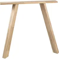Woood : Lot de 2 pieds de table pour bureau, en bois massif de chêne, réglables en 3 positions
