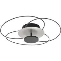 Highlight Plafonnier Fiore Noir avec nickel