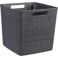 Curver Panière en jute - Cube - 17 L - 100% Recyclé