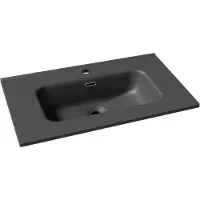 Linie Baro plan simple porcelaine Blanc Brillant 90 x 46 cm