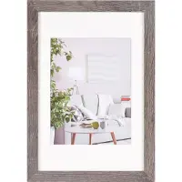 Henzo Cadre photo Moderne - 20x30cm - Gris foncé