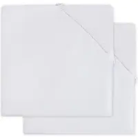 Jollein Drap-Housse Jollein Coton White (2pack)-40 x 80 cm