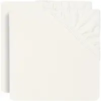 Jollein Drap-Housse Jollein Jersey Ivory (2pack)-60 x 120 cm