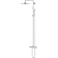 GROHE Euphoria system 260 colonne de douche avec mitigeur thermostatique pour baignoire avec tête de douche euphoria + 110 douchette de massage ronde chromée 27475002