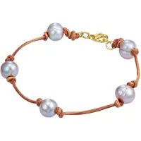 Valero Pearls Bracelet gris