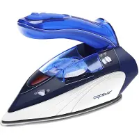 Aigostar 8433325197599 fer à repasser Fer à vapeur Semelle en acier inoxydable 1100 W Bleu et Blanc