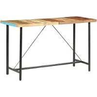 vidaXL Table de bar 180 x 70 x 107 cm Bois massif recyclé