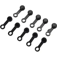 Elvedes Shimano Bouchons d'embout Purge 10 unités Noir Noir One Size