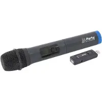 Party Système de microphone à main sans fil avec écran digital UHF via USB