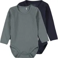 Minymo Barboteuse / body bleu marine / bleu-gris