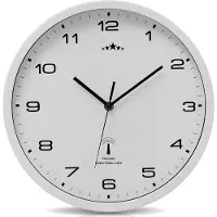 Monzana Horloge murale 31cm blanche radio pilotée