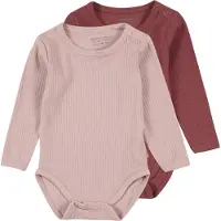 Minymo Barboteuse / body rose ancienne / rouge sang
